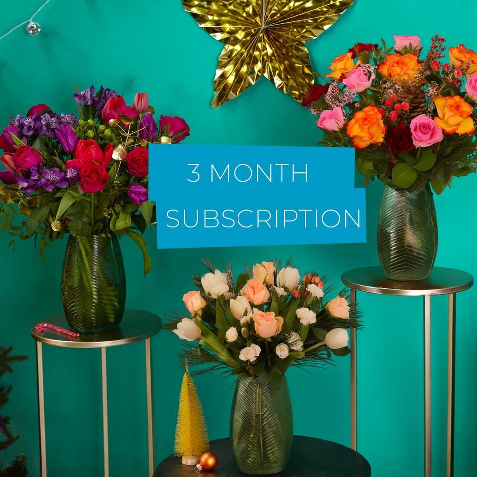3 Months of Seasonal Flowers