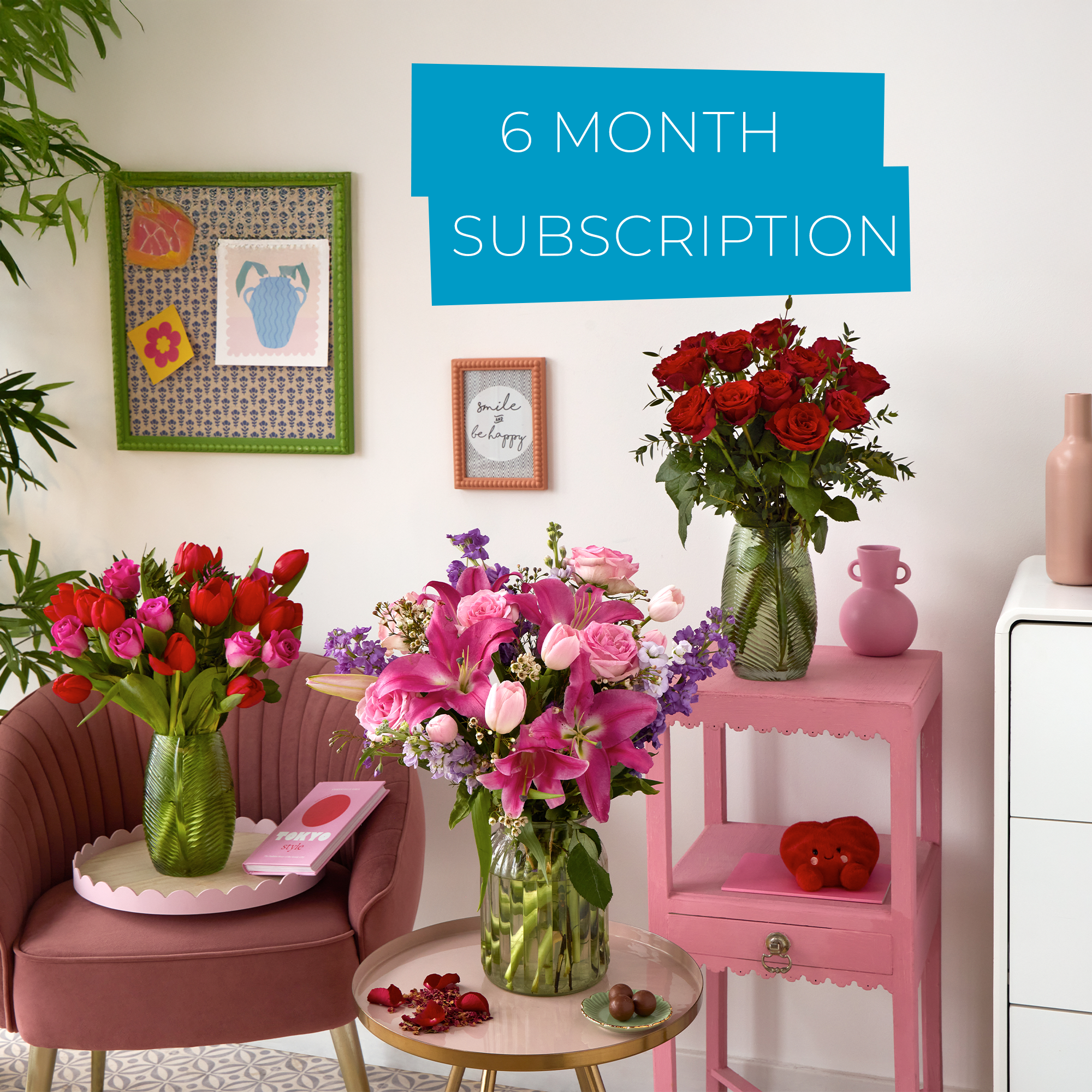 Valentine's 6 Month Flower Subscription image