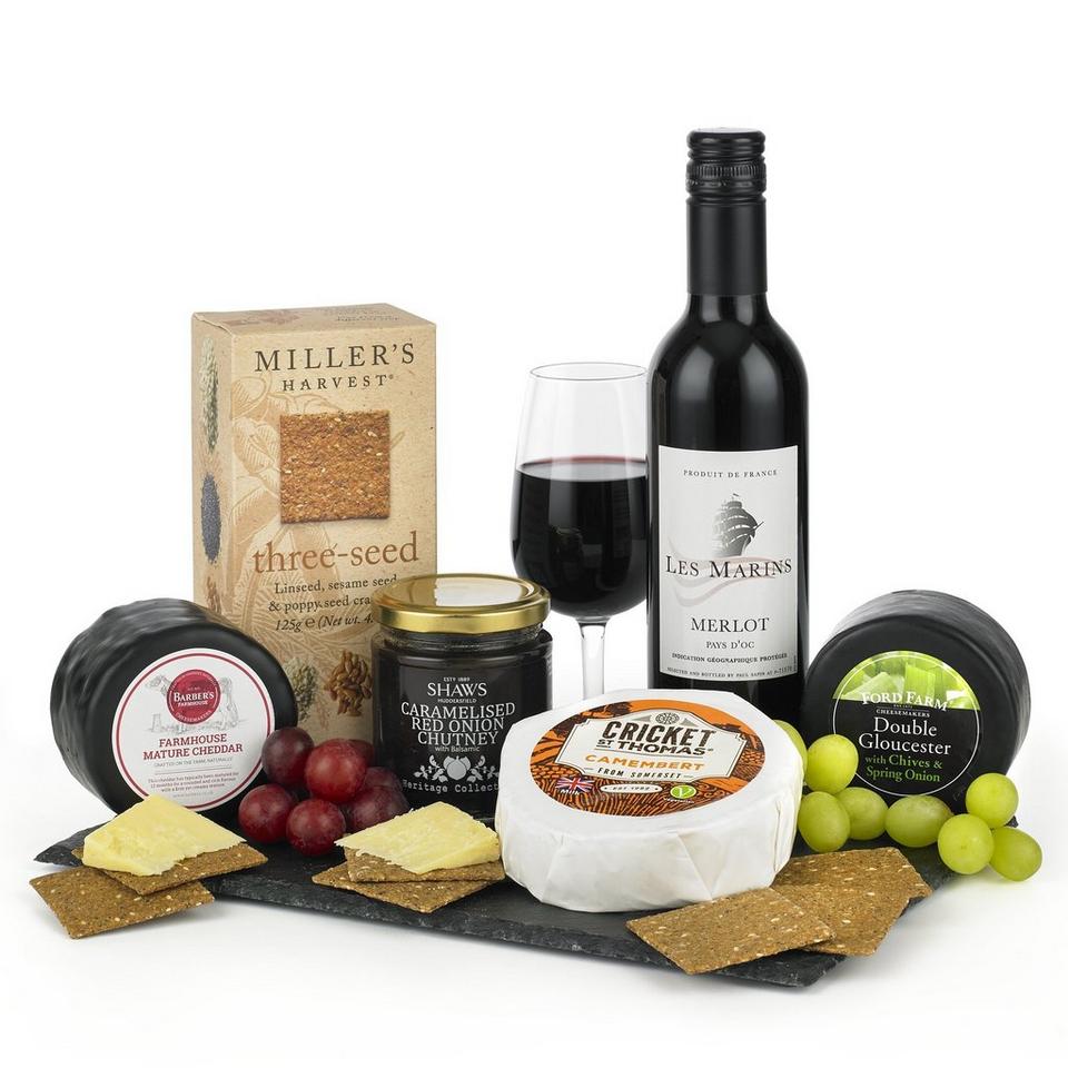 Image 1 of 1 of Cheese and Wine Time Hamper