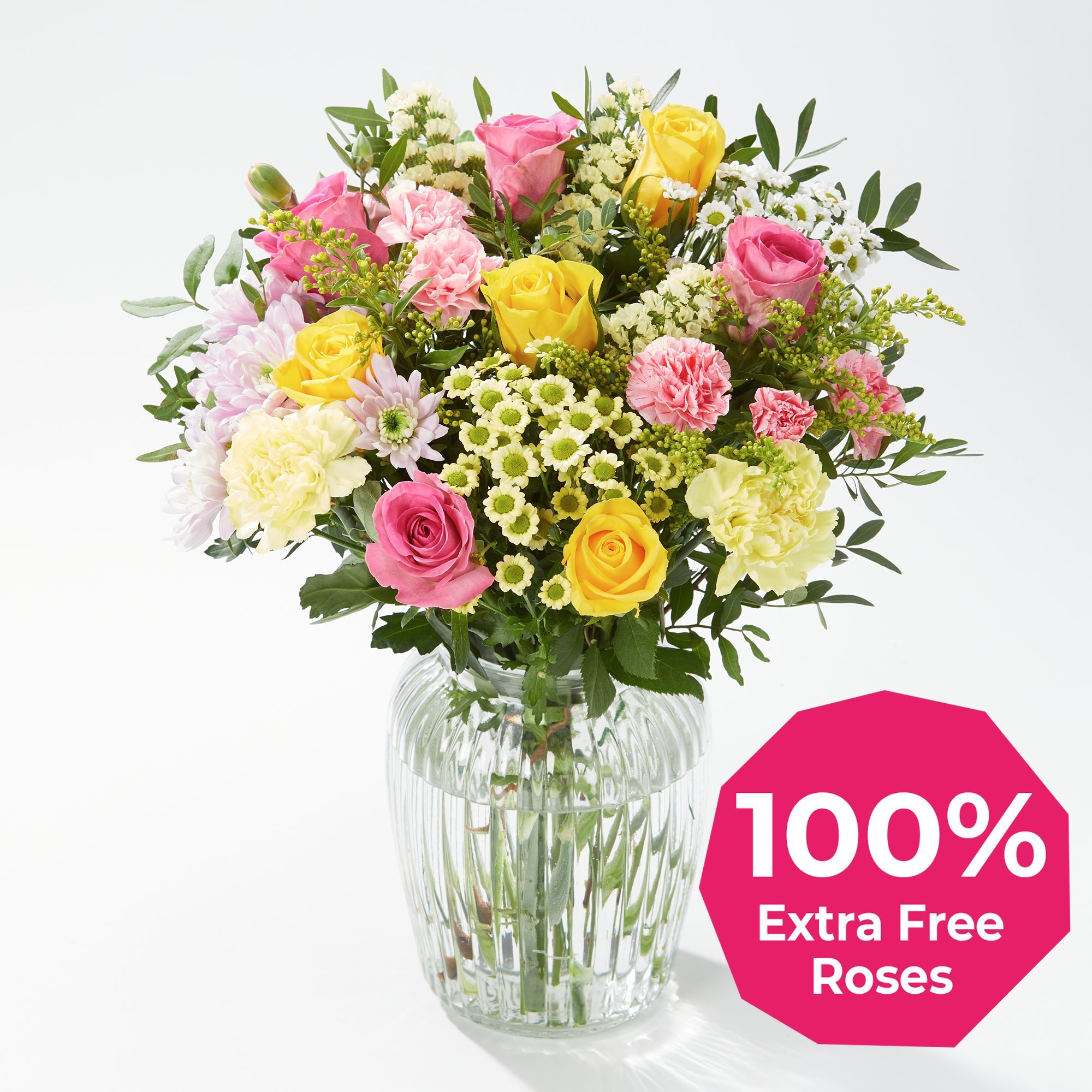 Perfectly Pretty Mum - 100% Extra Free Roses