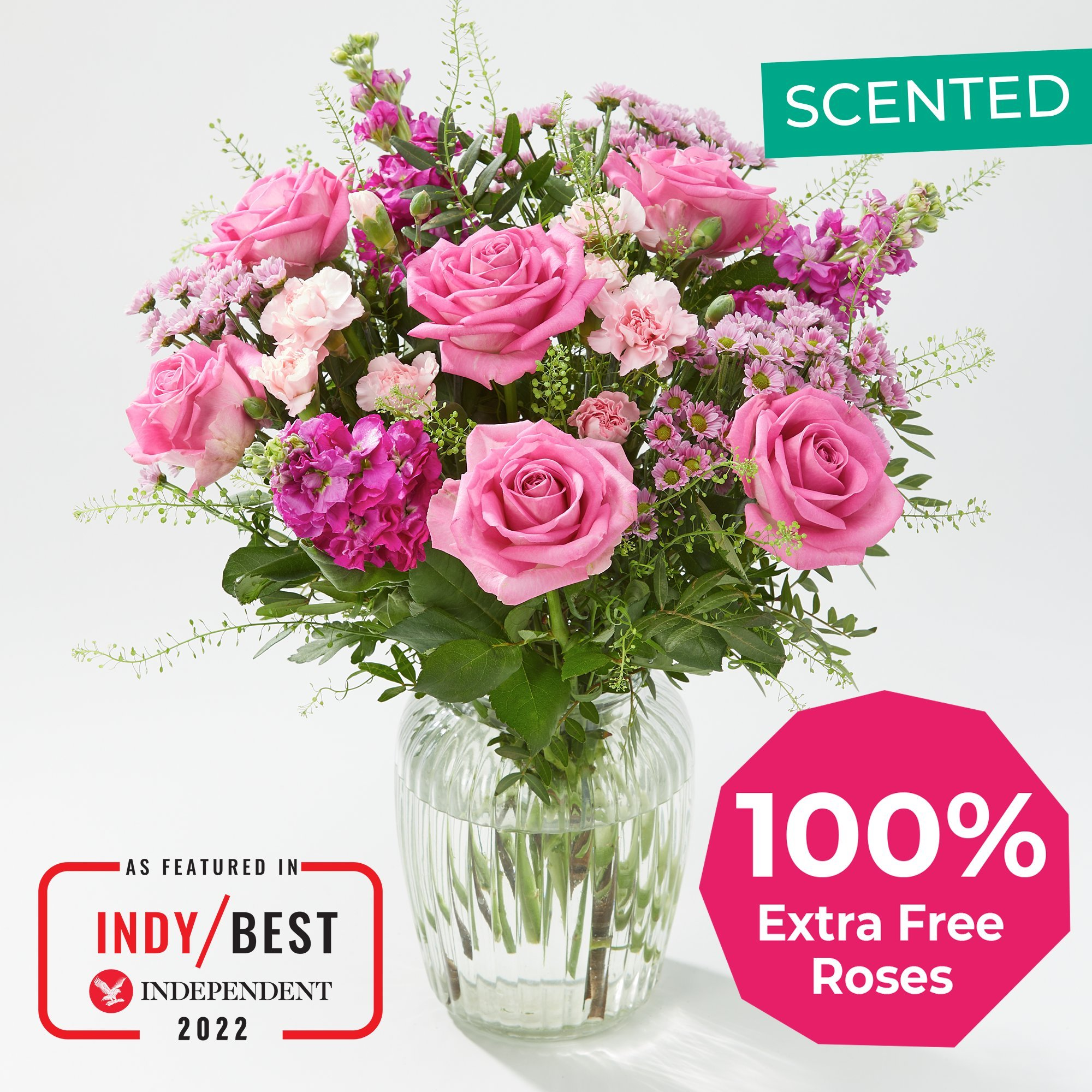 Pretty Pinks - 100% Extra Free Roses
