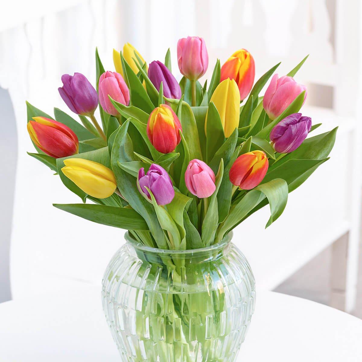 Interflora-tulips-mixed-vase