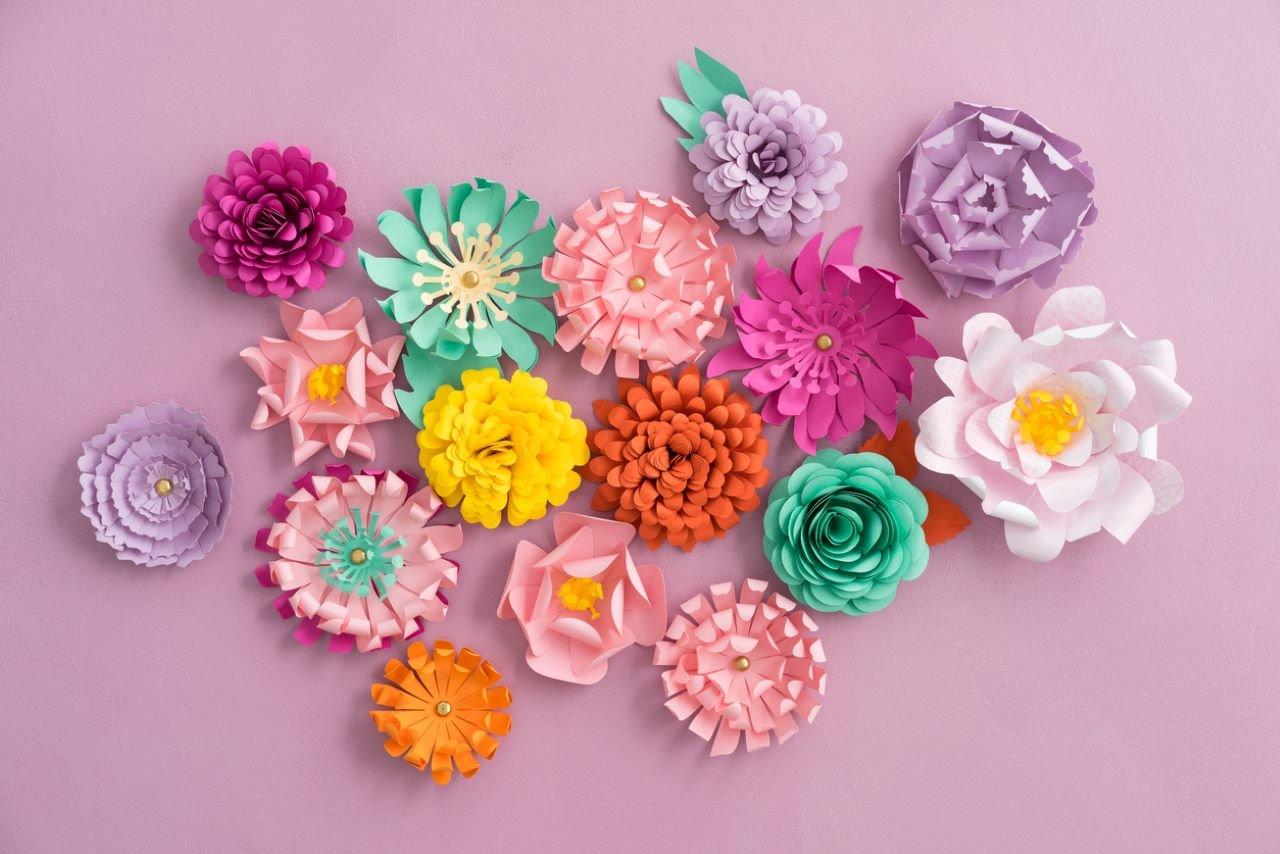 mix-of-paper-flowers